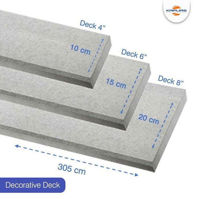 Conwood Deck 25mm - Lebar 10cm, 15cm & 20cm / Lantai Kayu Outdoor Anti Rayap *