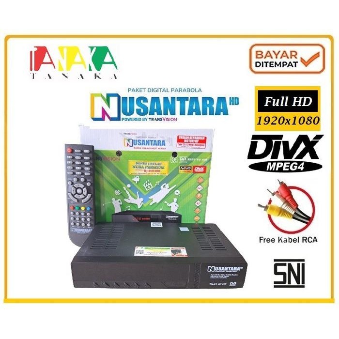 Receiver Tanaka Digital TN-01 4K Transvision Nusantara HD C-band Greenberry