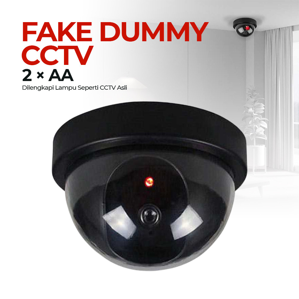 

Dummy CCTV Kamera Dome Palsu Anti Maling Realistis Indoor Outdoor