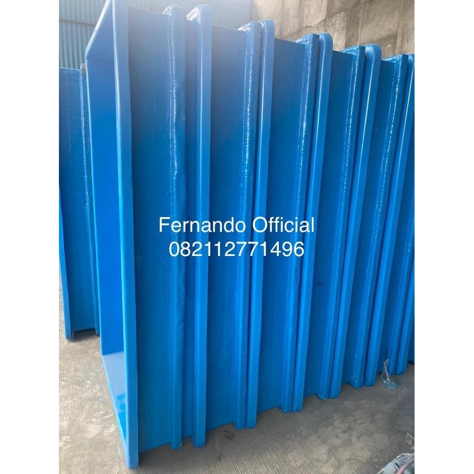 BAK KOLAM FIBER KOTAK / KOLAM BAK FIBER PERSEGI 200 X 100 X 60 CM