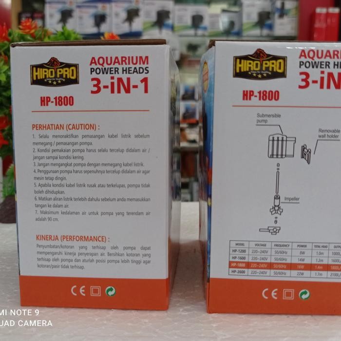 POMPA AQUARIUM POWER HEADS HIRO PRO HP-1800
