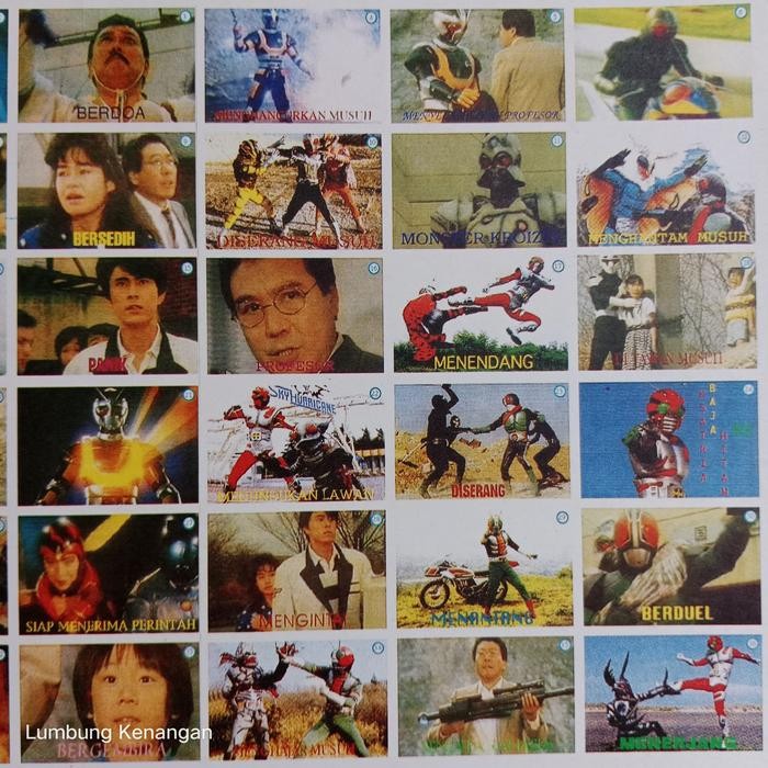 Pu1Lk Mainan Jadul Gambaran Umbul Ksatria Baja Hitam Pasti Diskon