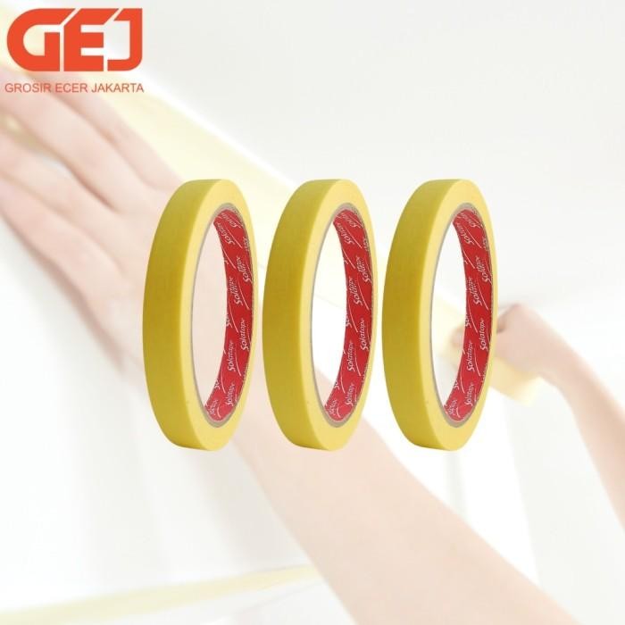 

Lakban Warna Warni 24MM 50 Yard Isolasi Hitam Putih Hijau Kuning Biru Merah 1 Inci Inch 50Yard OPP Color Tape – Kuning