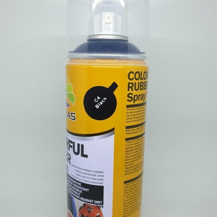 (Expert) Paint Rubber CARLAS C4 Hitam Doff Matte Black Cat Velg Mobil Motor