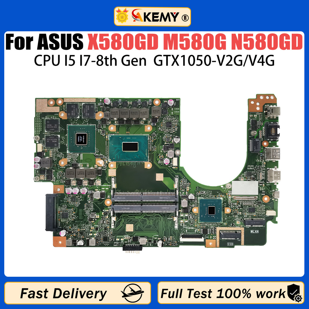 AKEMY X580GD Mainboard For ASUS Vivobook NX580G M580G N580GD NX580GD Laptop Motherboard CPU I5 I7-8t