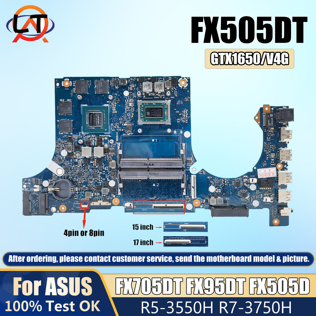 FX505DT/FX705DT mainboard For ASUS TUF Gaming Laptop Motherboard FX505DD FX95DT FX95D FX505D AMD R5 