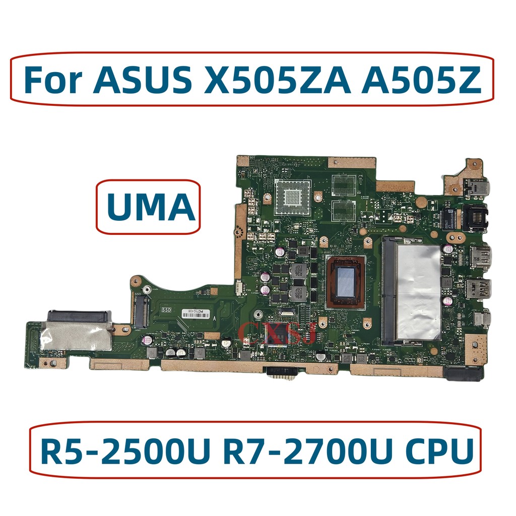 X505ZA Mainboard For ASUS RX505Z A580Z A505Z X505Z Laptop Motherboard With R3-2200U R5-2500U R7-2700