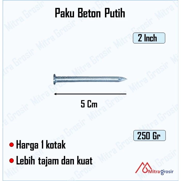 Paku Tembok Dinding Cor Bata