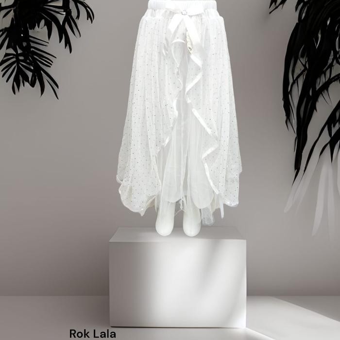 (Expert) Rok panjang edisi putih / Rok pesta anak / Gaun anak / Rok tile anak