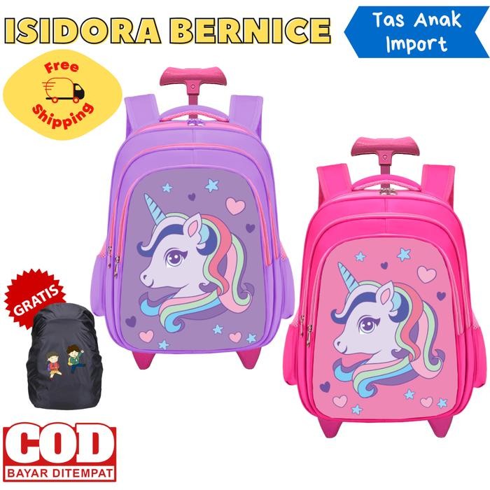 Trolley Tas Anak Tas Koper Anak Perempuan Sekolah Sd