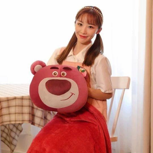 Balmut Lotso , Boneka Bantal Selimut Bahan Plush Impor