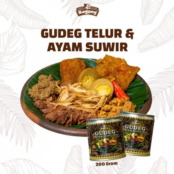 

SIAPKIRIM Gudeg Bagong TELUR AYAM SUWIR 300 gram Kaleng Makanan Khas Yogyakarta READY STOCK