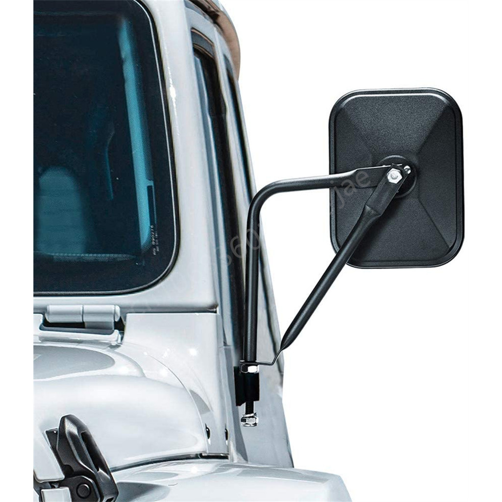 Offroad Car Side Rearview Mirror Adjustable Rear View Mirrors for Jeep Wrangler JK JKU JL JLU LJ TJ 