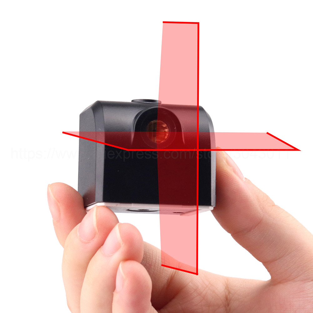 One-Button Laser Level Cross Line Mini Laser Beam Level Meter for Indoor/Outdoor