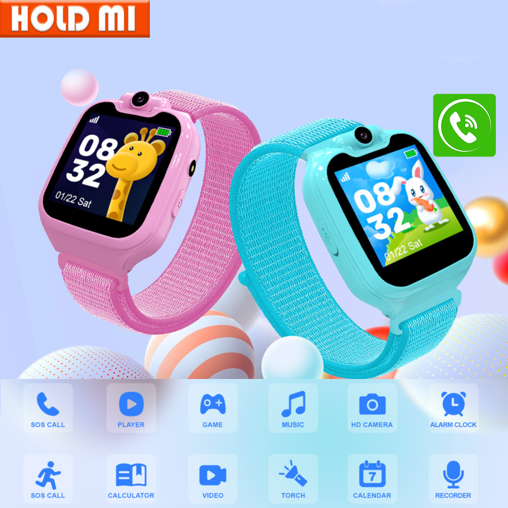 New Kids Smart Watch Phone Call SOS 16 Games With 512M TF Card Music Video Recording Children Smartw