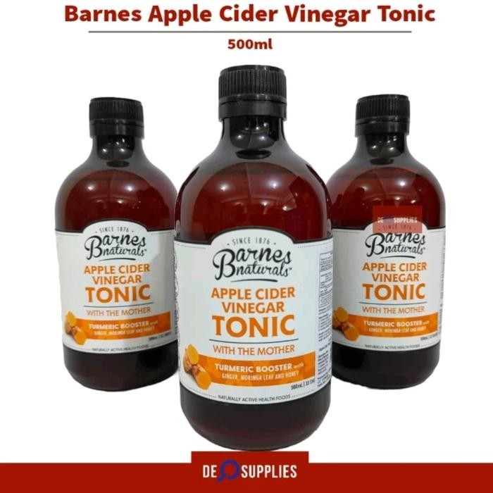 

Barnes Naturals Apple Cider Vinegar Tonic 500ml - Turmeric Booster