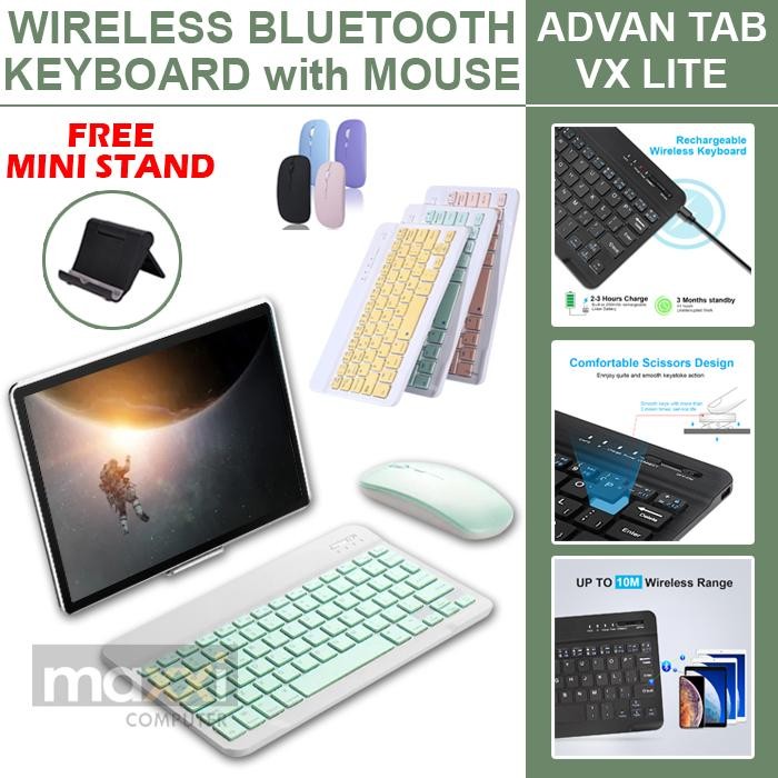 ADVAN TAB VX LITE TABLET 2023 BLUETOOTH KEYBOARD KIBOD MOUSE MOS WARNA