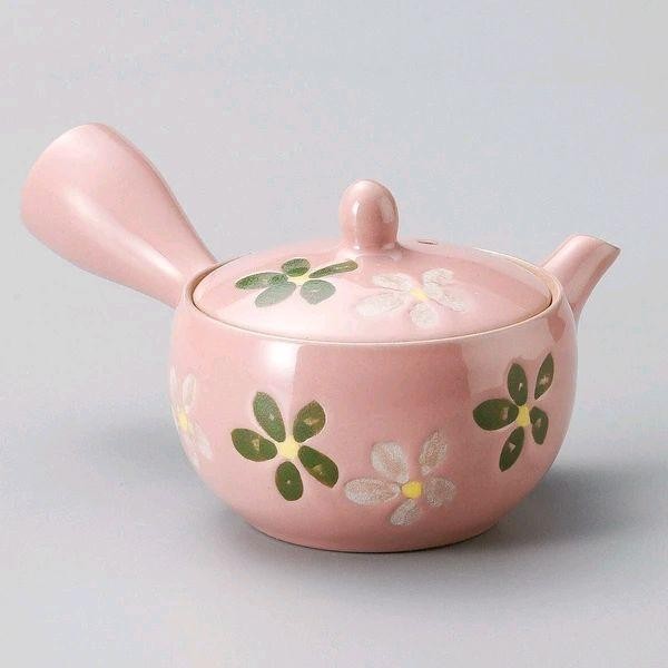

Kyusu - Tokoname Pink Two-Color Flower