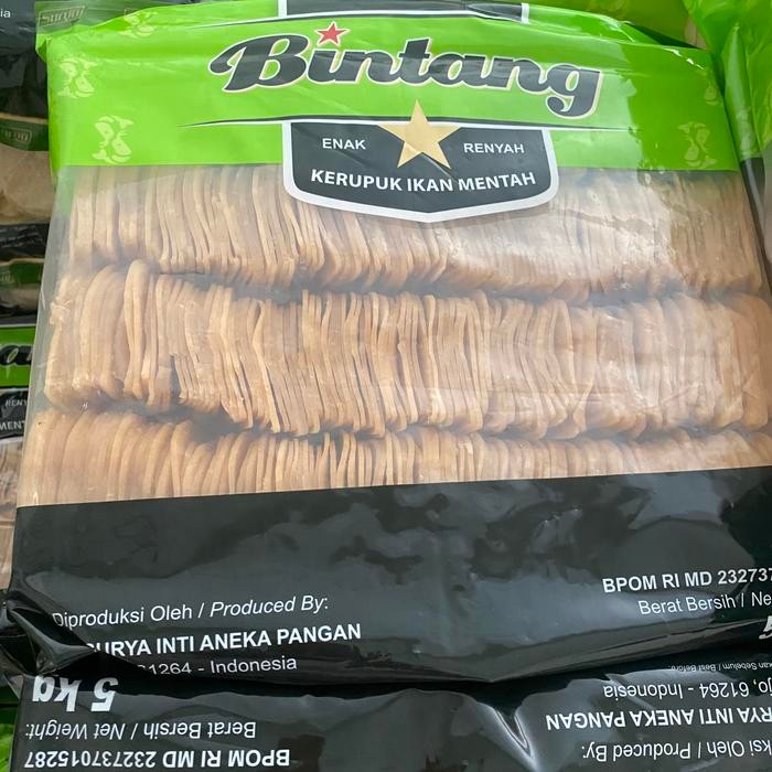 

Kerupuk Udang Bintang Merah 5Kg