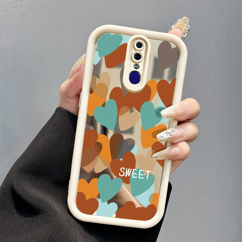 Casing Hp OPPO F11 F11 Pro A9 2019 A9x Case Casing Warna cinta HP Kesing cermin Softcase silikon per