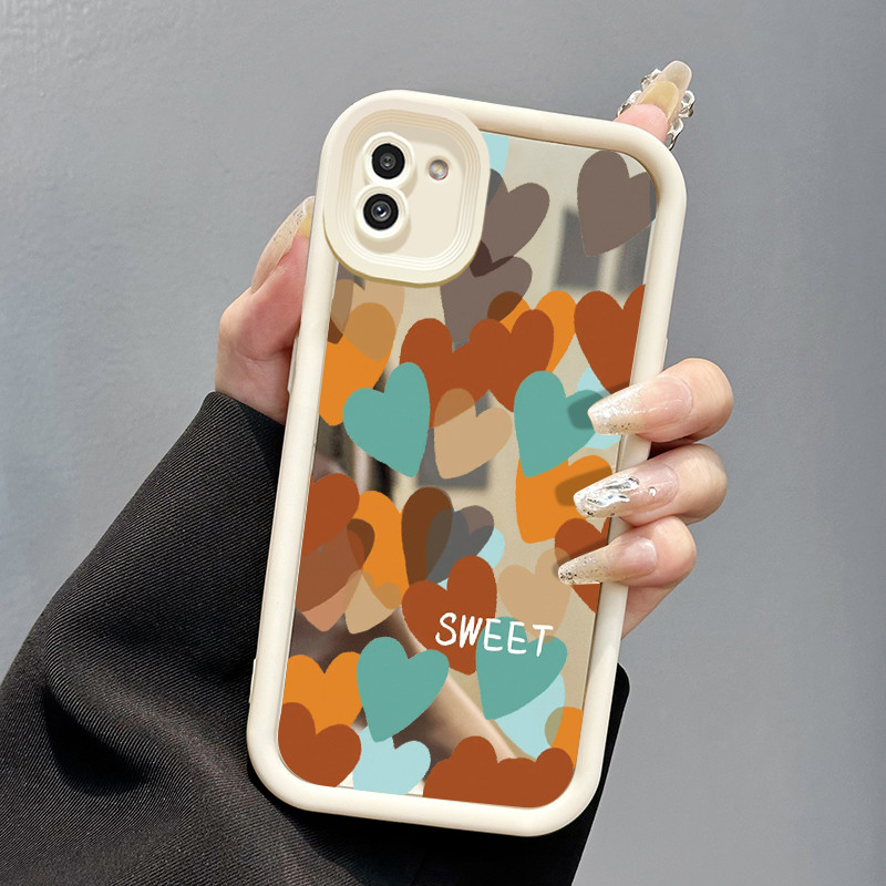 Casing Hp Samsung Galaxy A03 Core A02 M02 Case Casing Warna cinta HP Kesing cermin Softcase silikon 