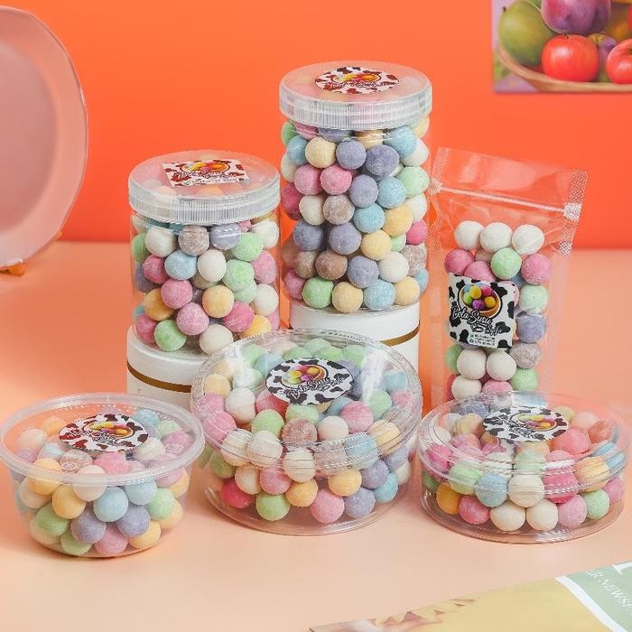 

Bola Susu Syifa - Permen Susu Dancow Asli Viral Aneka Rasa Pelangi/Rainbow Camilan Candy Makanan