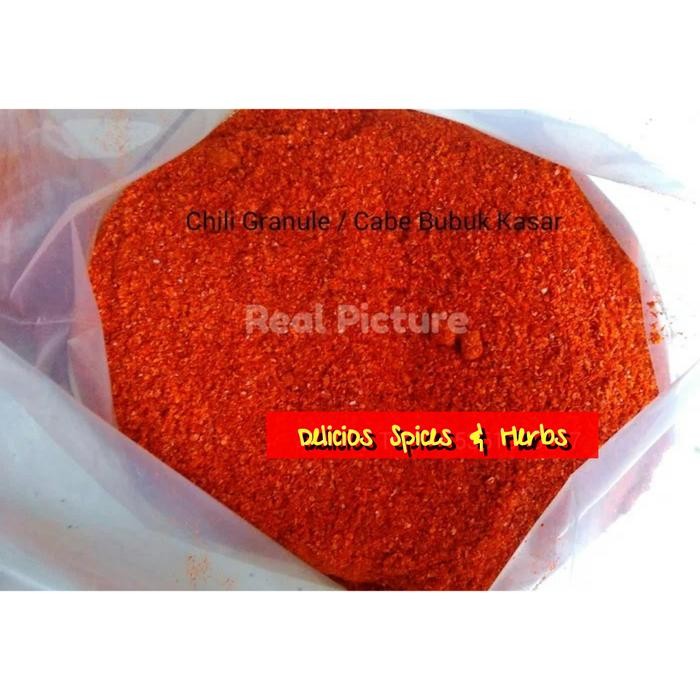

Chili Granule Import Grade A1 /Cabe Bubuk Kasar Grade A1 Premium 1 kg