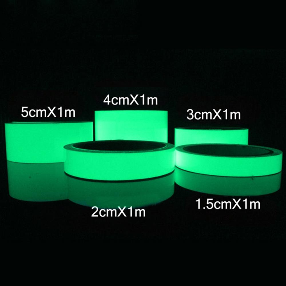 

Luminous Tape Self-adhesive Warning Tape Night Vision Glow In Dark Safety Emergency Security Home
