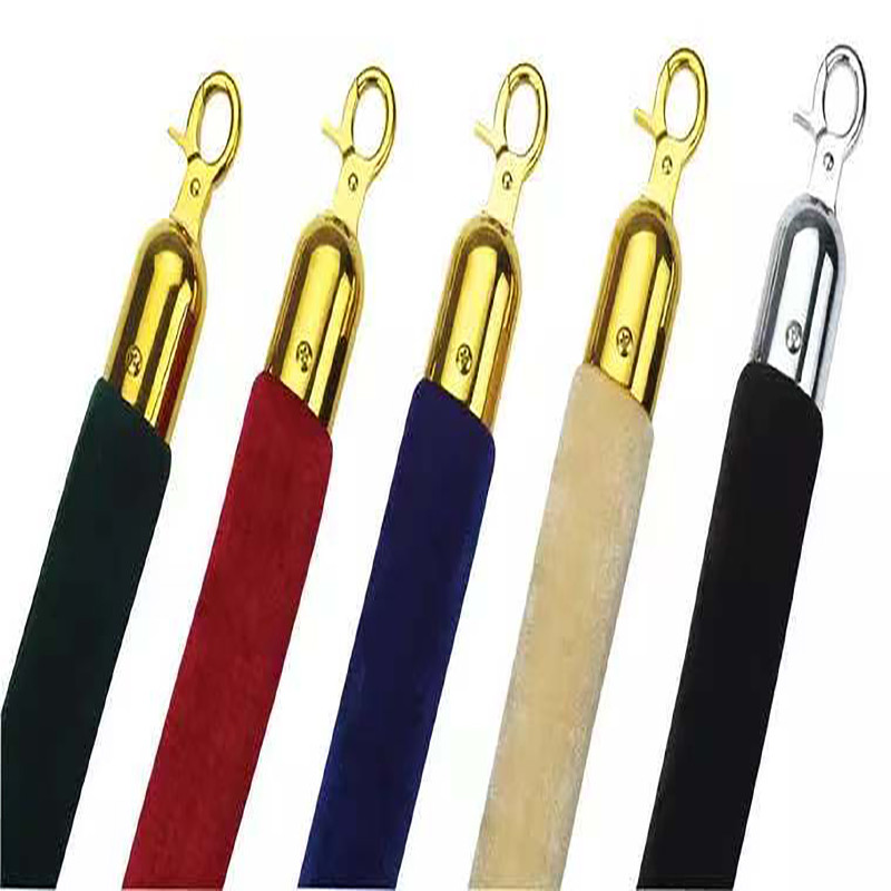 

KINJOIN High Quality 1.5m Long Flannel Sling Twisted Lining Barrier RopeFor Welcoming Queuing