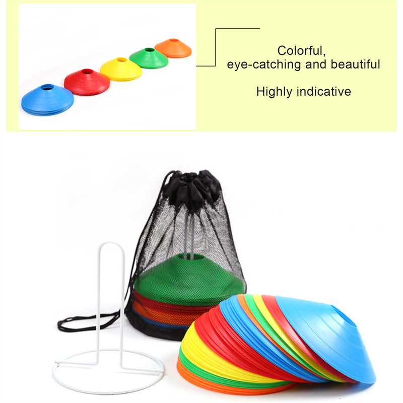 

Disc Cone Set Multi Sport Training Space Cones With Plastic Stand Holder For Soccer Football Ball