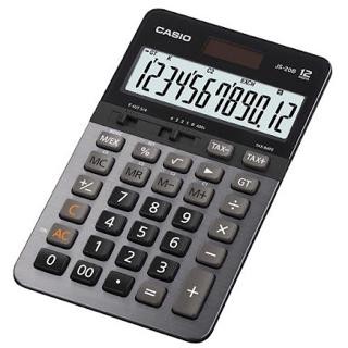 

casio heavy duty calculator js-20b - kalkulator kantor office js 20 b kode 1105