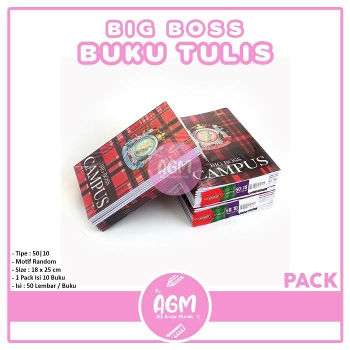 

Big Boss Exercise Book/Buku Tulis Campus 50 50 Sheets/Book