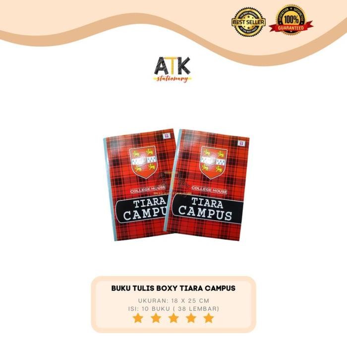 

Buku Tulis Boxy Campus Tiara 38 Lembar Atk