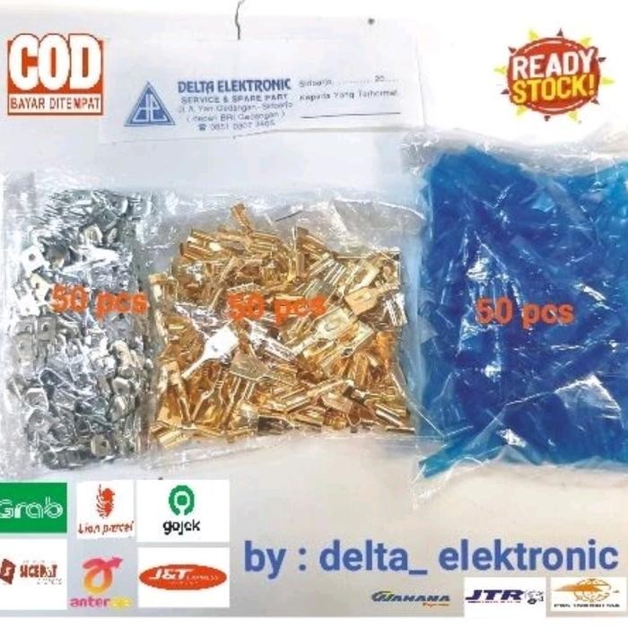 skun pcb lengkap skun male + female + karet skun *