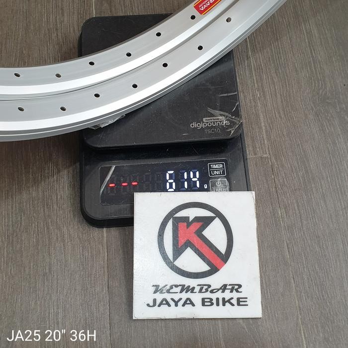 Rim / Velg 20" Bmx 36H Araya Ja25 Silver