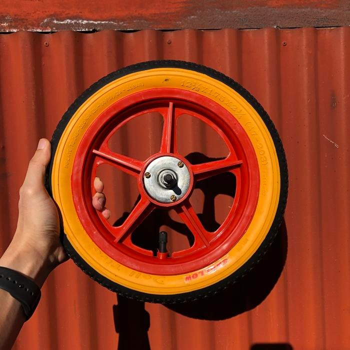 Velg Sepeda Pelek Racing 5 Sepeda 12 Bintang Ban Hidup Plus Alat Sepeda Material Plastik Premium