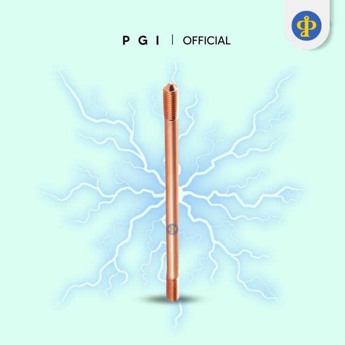 PGI Grounding Rod Bonded / Copper Rod Besi Lapisan Tembaga *