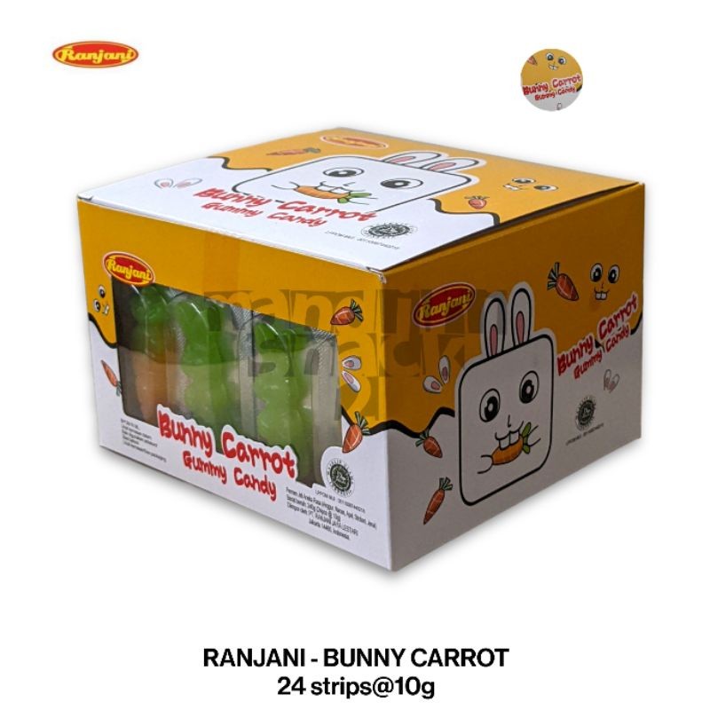 

SNACK BUNNY CARROT RANJANI 24 PCS permen ranjani SNACK ENAK SNACK MURAH jajan murah