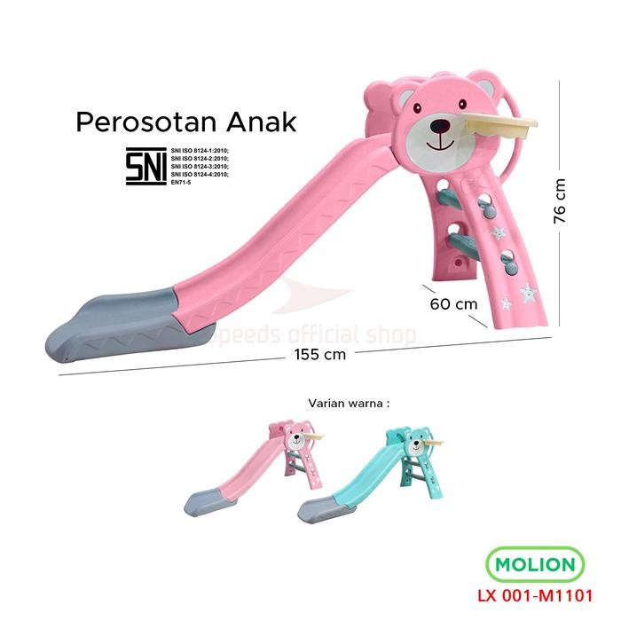 SPEEDS Mainan Persotonan Anak Seluncuran Anak Dengan Ring Basket Prosotan Perosotan 001-M1101