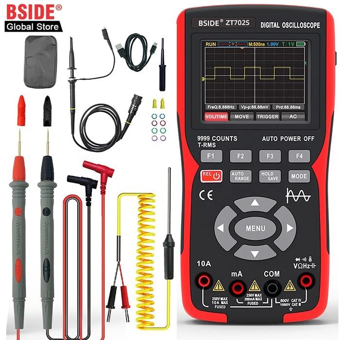 BSIDE ZT702S Digital Oscilloscope Professional Handheld Multimeter