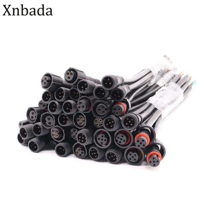 2Pin 3Pin 4Pin 5Pin 5~50Pairs Jack Male To Female LED Connector IP68