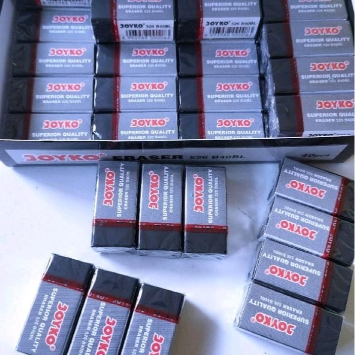 

ASLI (40pcs/1kotak) Penghapus Pensil Eraser Hitam Putih/ Alat Tulis Sekolah/ Perlengkapan Sekolah