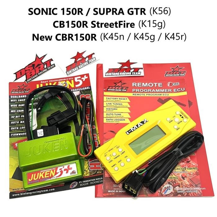 Ecu Juken 5 ++ Plus Plus Brt & Remote Juken Sonic 150R Supra Gtr 150 New Cbr150R Cb 150R Streetfire