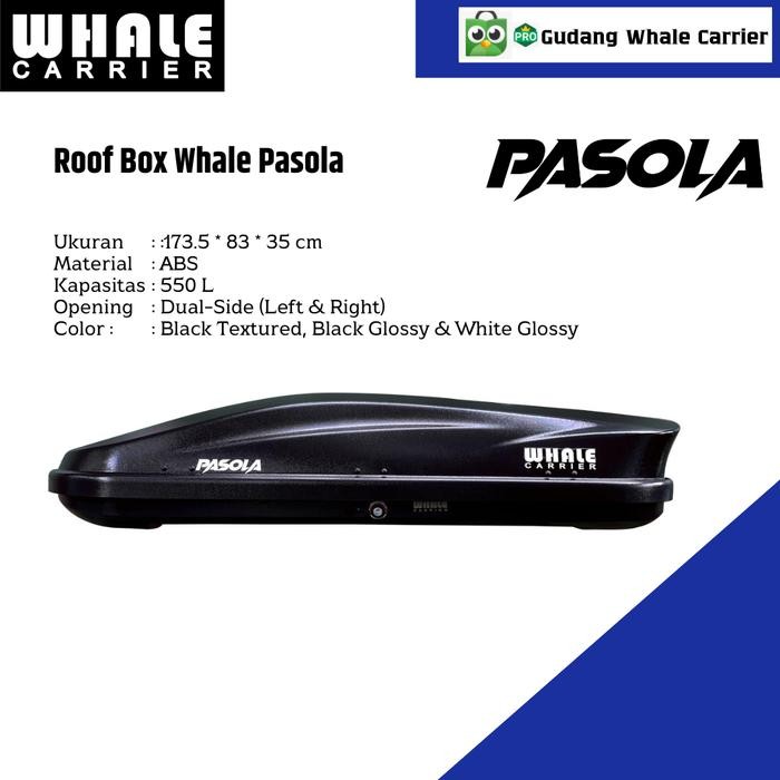 Roof Box Mobil merk Whale Tipe Pasola