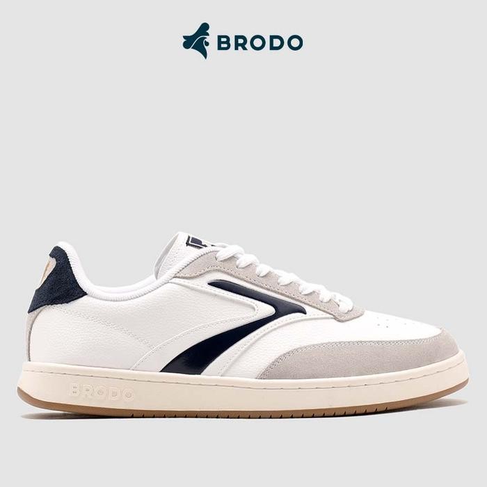 TERBARU BRODO - Sneakers Ace Tennis Ivory Navy