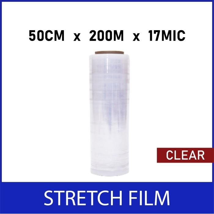 

stretch film 17mic x 50cm x 200m / plastik paking / plastik wraping