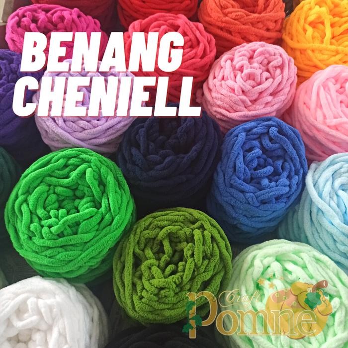 

BENANG RAJUT CHENILLE/ CHENILLE YARN 5 MM