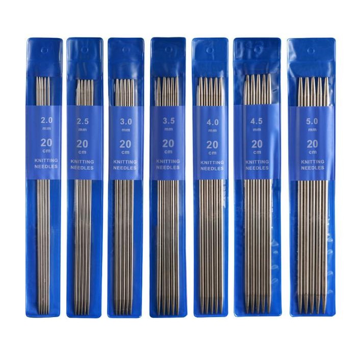 

[SET 4PCS/5PCS] Stainless DPN Double Pointed Knitting Needle/AlatRajut