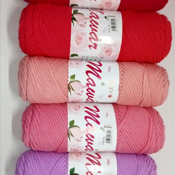 

Yarn Bulk Ackrylic Mawar / Benang Wol / Rajut Red