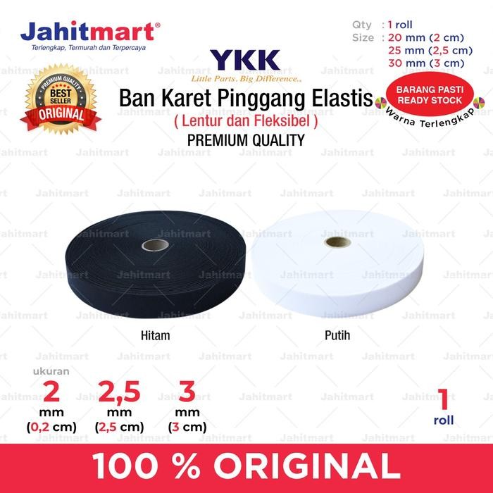 

Ban Karet Pinggang Elastis Merk YKK / Roll